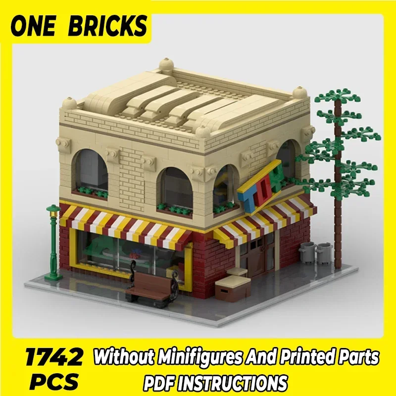 Technical Moc Bricks City Street View Model Street Toy Store blocchi di costruzione modulari regali giocattoli per bambini set fai da te assemblaggio