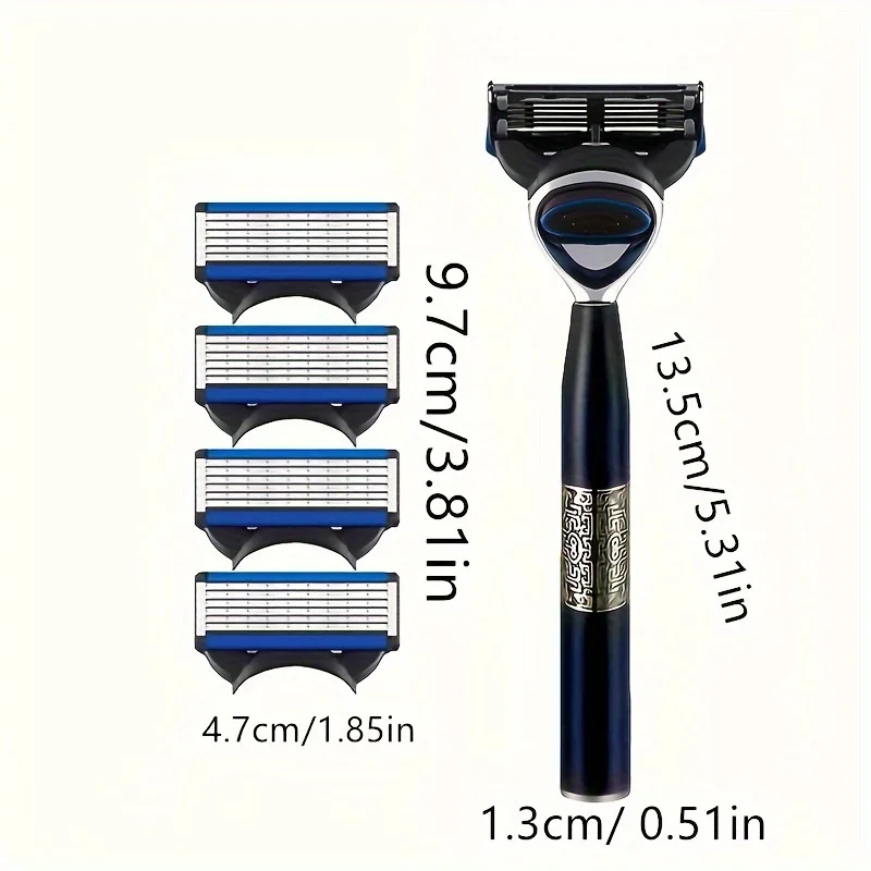 ใบมีดหกชั้น ดีไซน์นำกลับมาใช้ใหม่ได้ ช่วยประหยัดทรัพยากร ใบมีดนำเข้าเพื่อความแม่นยำ และเปลี่ยนหัวได้ง่าย