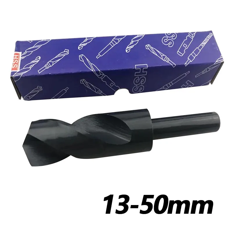 

1Pc 13mm-50mm 1/2 Inch Dia Reduced Shank HSS Twist Drill Bit Hole Tool for Iron, Steel, Plastic, Wood, Copper, Aluminum Metal