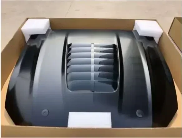 Novo! Tampa de ventilação do capô do motor dianteiro do carro da liga de alumínio, fibra de carbono real, Ford Mustang 2015 2016 2017 2018 2019 2020 2021 2022