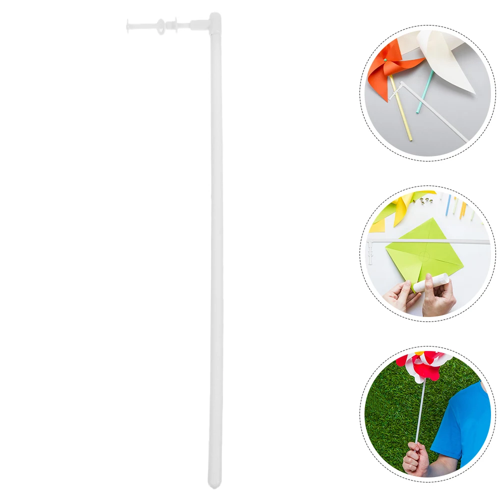 

12 Pcs Windmill Accessories Solid PVC Replacement Rods DIY Sticks Longlasting Supplies Toy Windmill