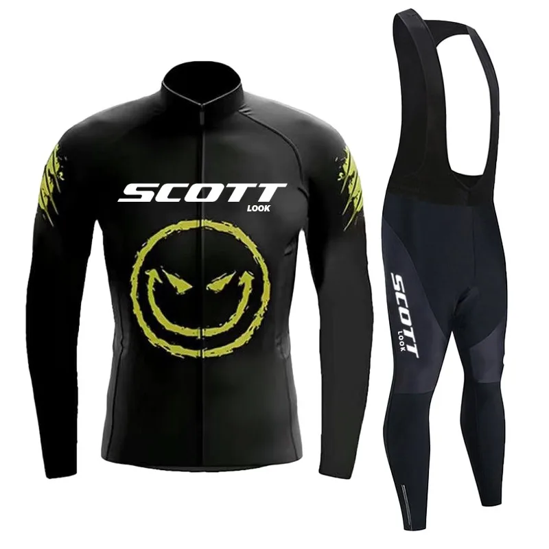 

Осенний комплект из трикотажа для велоспорта 2024, комплект со штанами, Ropa Ciclismo, одежда для горного велосипеда, костюм для шоссейного велосипеда, мужской комплект Bicicleta с длинными рукавами