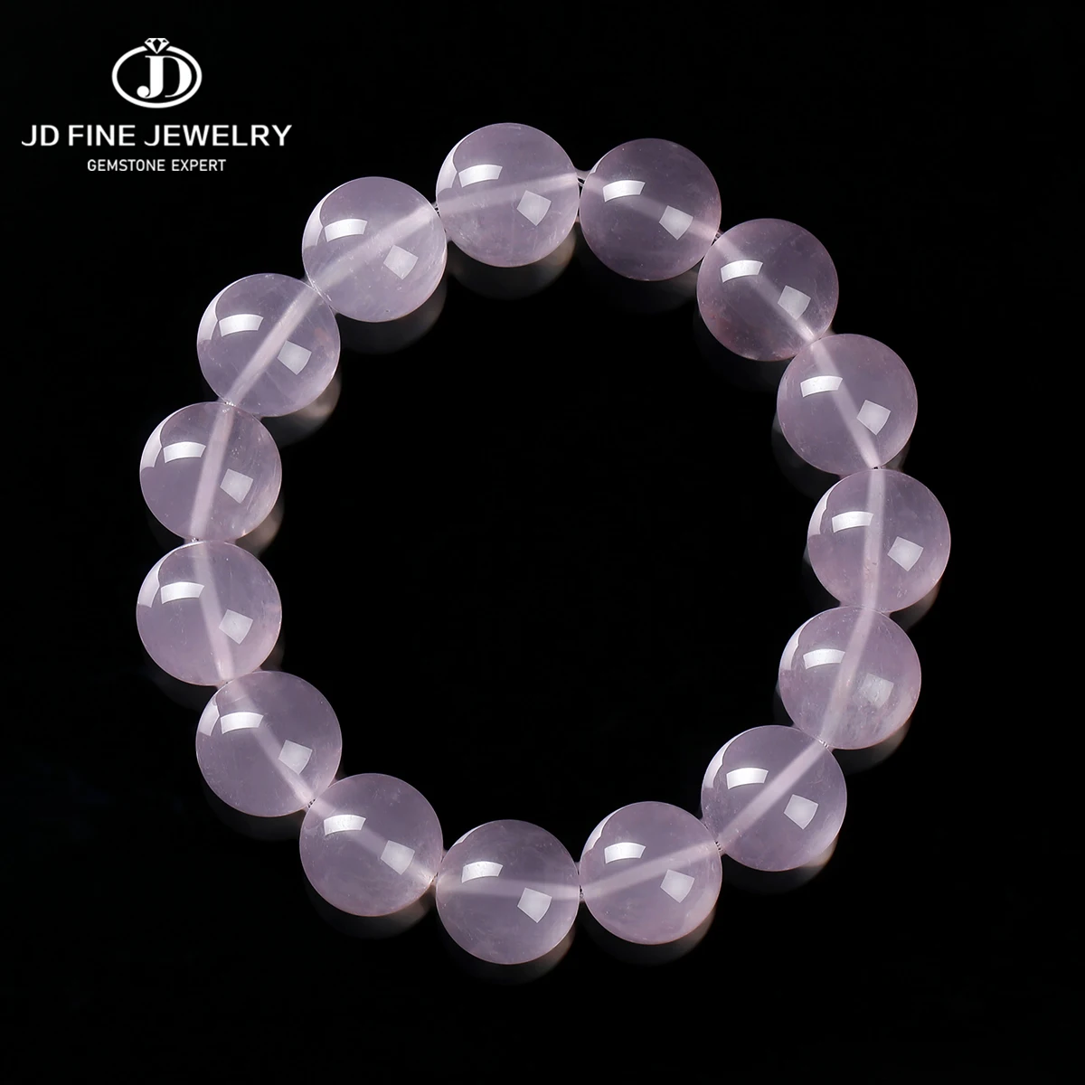 

JD Natural Stone Purple Fluorite Bead Bracelet Women Genuine Charm Reiki Healing Energy Stretch Bracele Fashion Jewelry