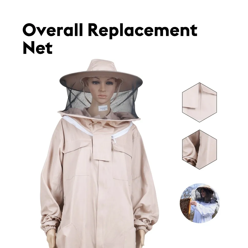 

Beekeeping Clothing Coffee Color Overall Replacement Hat Full Body Suit Bee Clothes Product For Beek