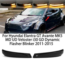 2pcs LED Dynamic Turn Signal Light Flasher Blinker For Hyundai Elantra GT Avante MK5 MD UD Veloster i30 GD 2011-2015
