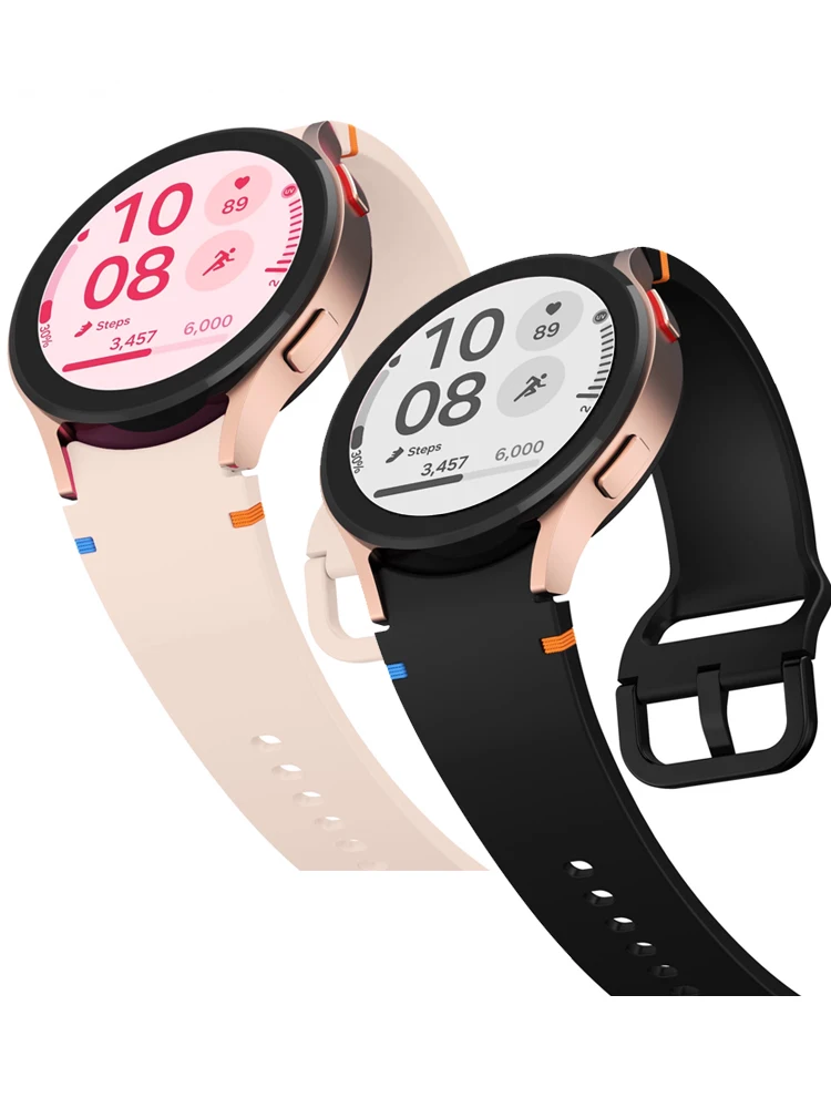 2 Pack Straps for Samsung Galaxy Watch 7 FE/4/6 Classic/5 Pro 44mm 40mm Wristband Blet Sport Bracelet correa Galaxy Watch 7 Band