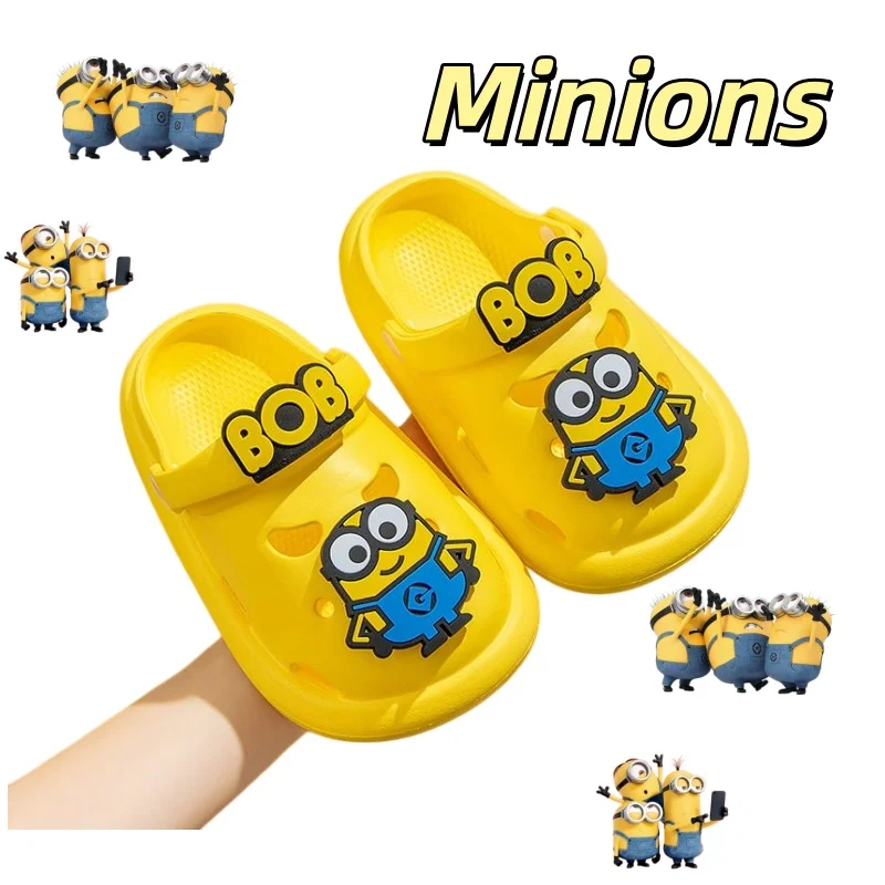 

Cute Cartoon Minions EVA Slippers for Kids - Non-slip Summer Sandals