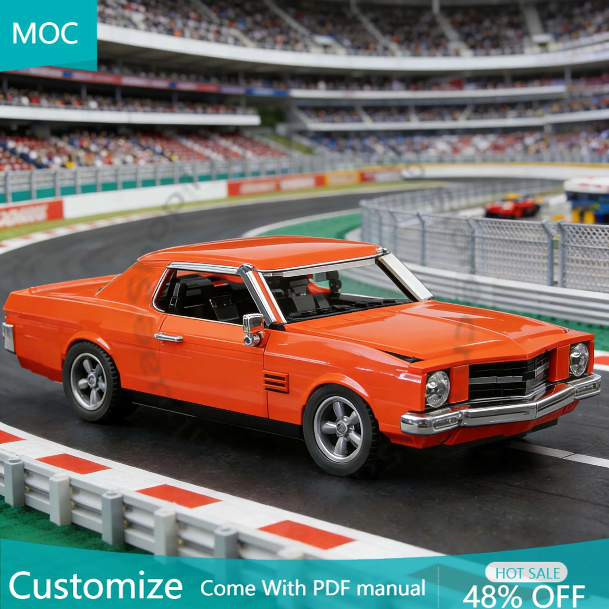 

1133 детали: Собери машину мечты – Holden HQ Monaro GTS MOC. Модульный конструктор для самостоятельной сборки. Игрушка для мальчиков. Рождественский подарок.