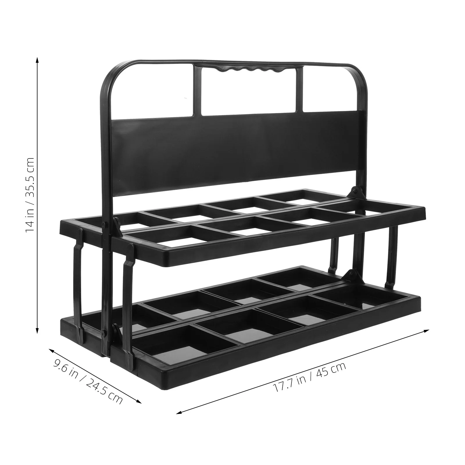 حامل زجاجات مياه قابل للطي بـ 8 فتحات، حامل أكواب محمول للمدربين والرياضيين، حامل أكواب سهل التركيب #2