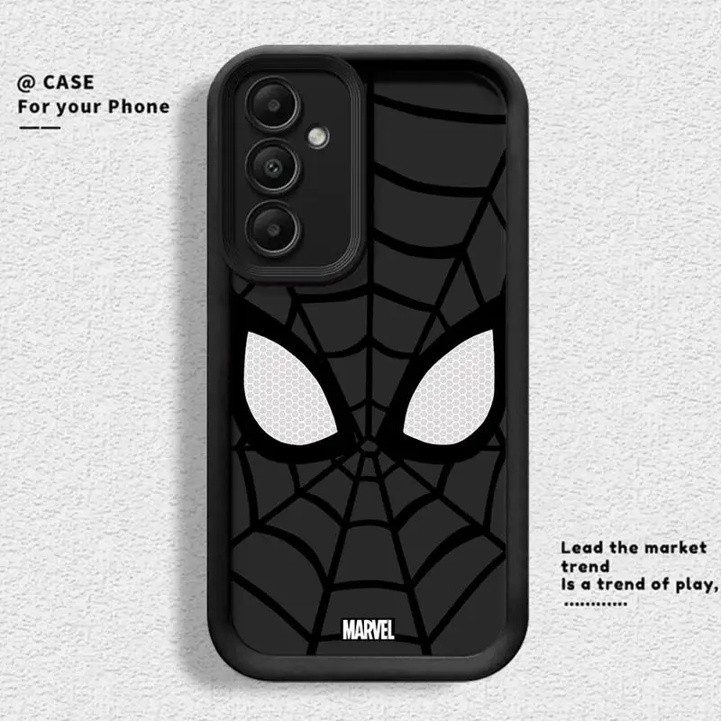 phone cases for Samsung Galaxy A55 A34 A25 A12 A35 A23 A24 A14 A54 A13 Angel Eye Ladder funda Cover Marvel Cool Spider-Man Eyes image 3