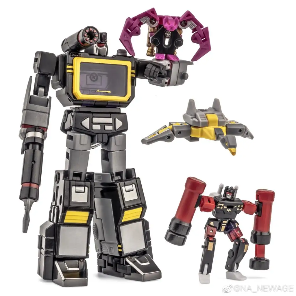 Imagem -05 - Estoque Transformação Newage H21 H21ex H21b H21w Preto Branco Soundwave Papa com Fita g1 Action Figure com Caixa Novo em