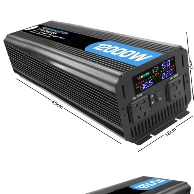 Pure Sine Wave 12v to 220v inverter12000w Dc Ac Car Power Inverter