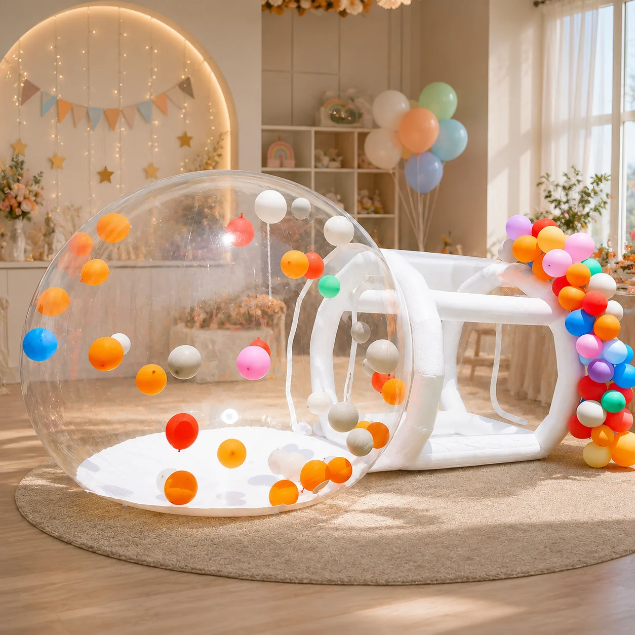 Commercial large inflatable bubble house trampoline outdoor wedding party amusement facility