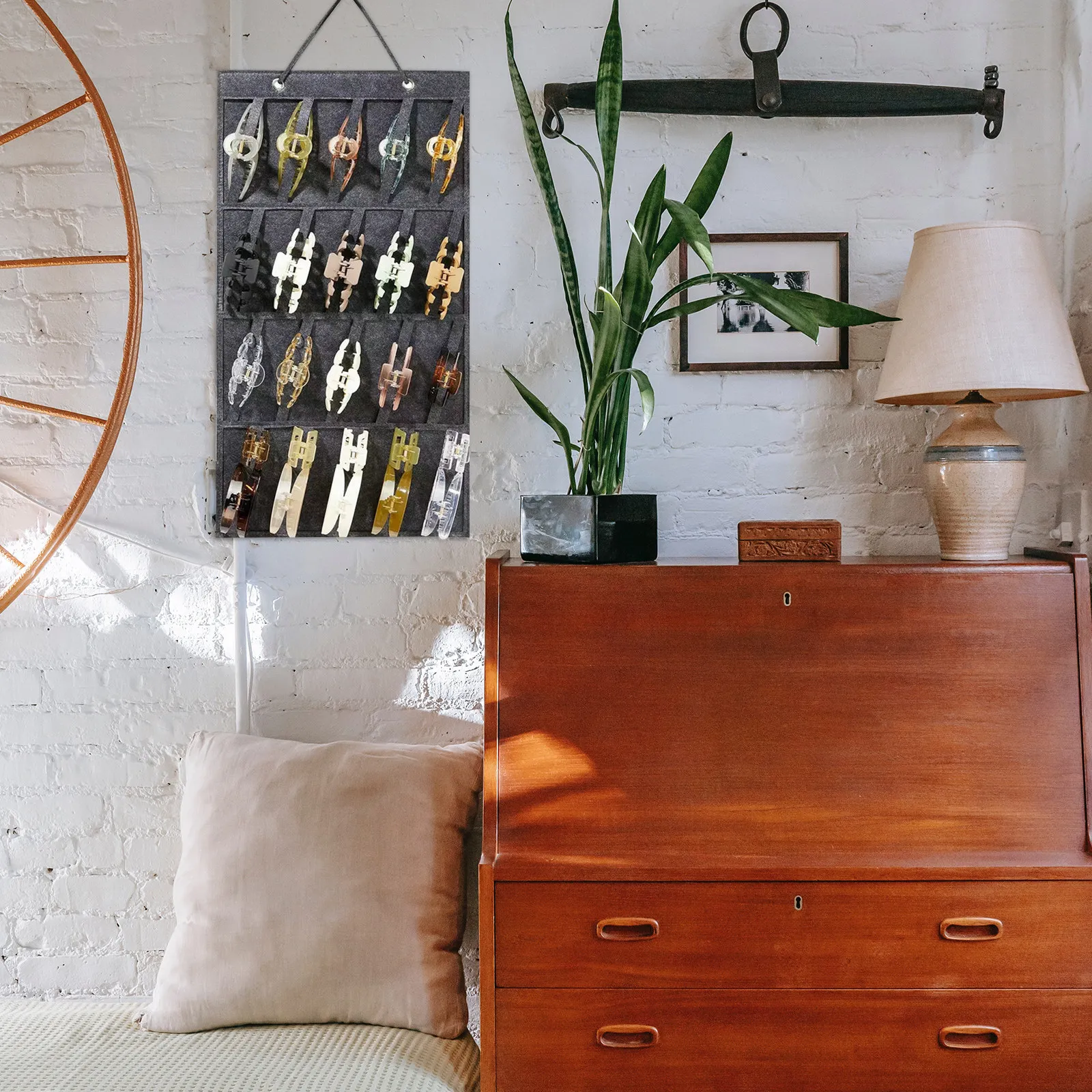 

Органайзер для заколок и аксессуаров для волос, подвесная сумка для хранения, настенный органайзер для украшений и мелочей