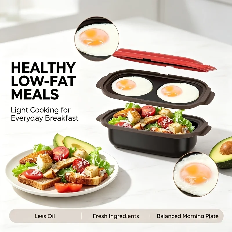 Three-in-One Multi-functional Three-Set Microwave Oven - Wave Pattern Design Cast Iron Cookware with Lid - Suitable for Dishwash