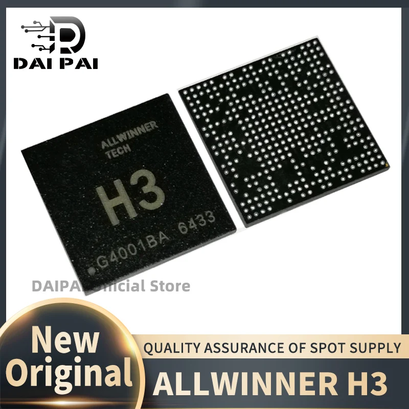 (2-20Pcs/Lot) New ALLWINNER H3 ARM H3 CPU H3 BGA BGA347 Quad-core intelligent set-top box CPU processor chip