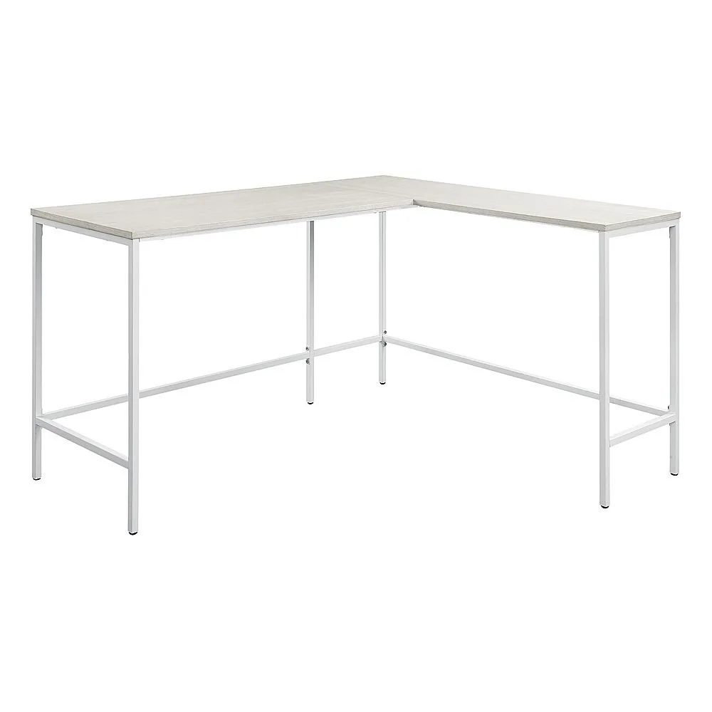 Mesa Contempo em forma de L, Carvalho Branco,