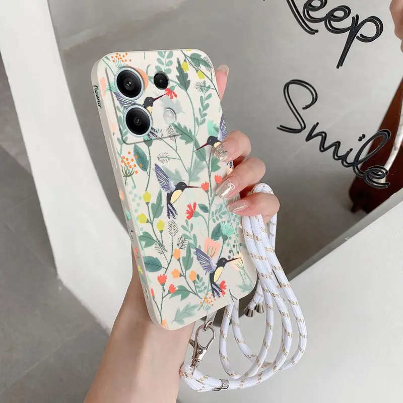 Note13 Bright Branch Silicone Phone Case For Xiaomi Redmi Note 12S 12 12Pro 11S 11T 10S 13 13R 13Pro 13ProPlus Cover