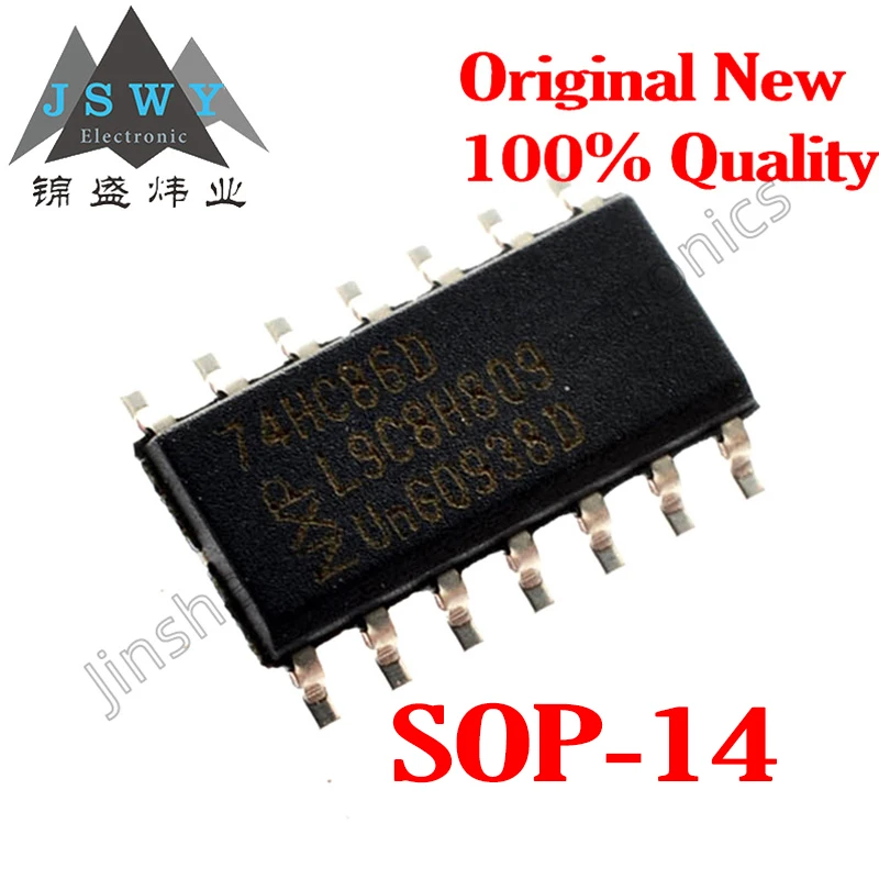 

5PCS 74HC86D 74HC86 SOP14 Quad 2-Input XOR Gate Logic Chip 100% Brand New Original Stock, Free Shipping