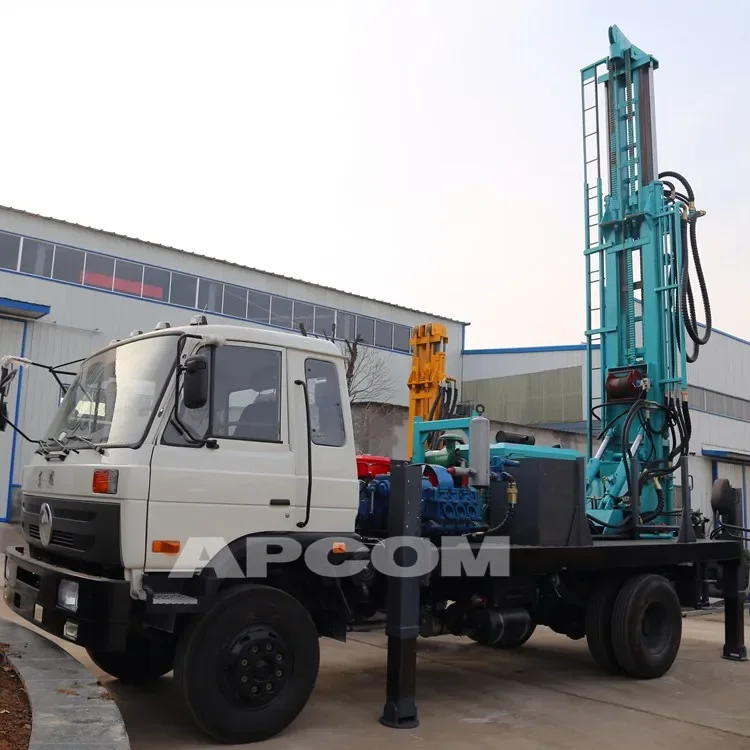 APCOM 400m 600m Truck mounted drillingrig bore hole borehole water well drilling rig for sale