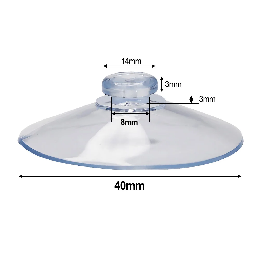 10 pezzi ventose in PVC trasparente ganci per cappelli per asciugamani appendiabiti per ganci da parete a battente in vetro per cucina e bagno