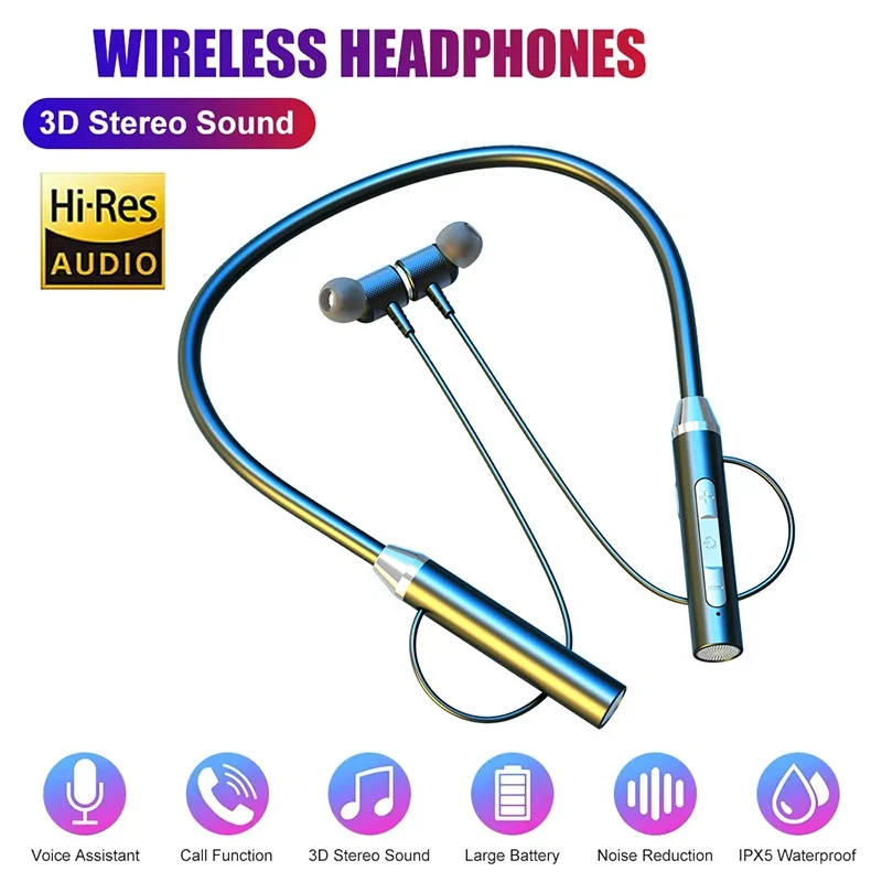 Wireless Headphones Bluetooth Headset TWS HiFi Bass Stereo E