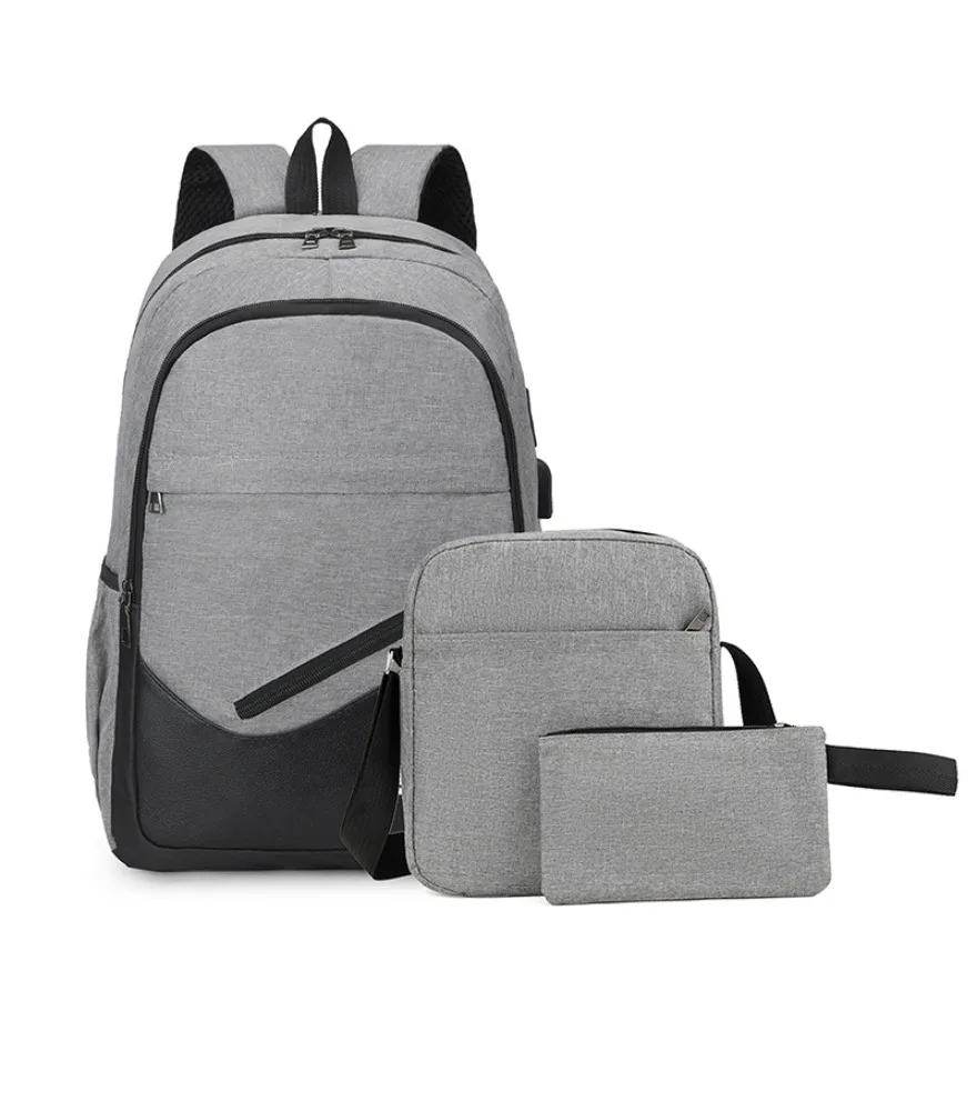 School bag leisure travel oblique span computer backpack wear-resistant large capacity high school students