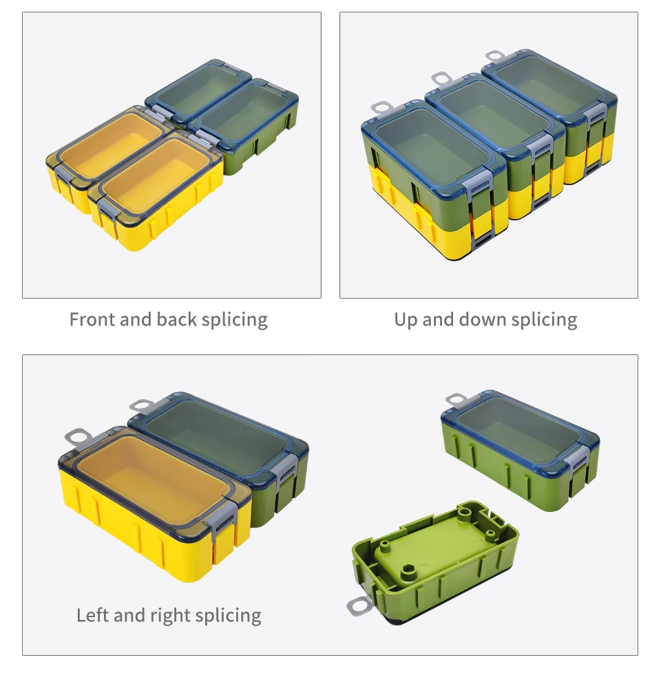 15 stücke Angelgerät Köder Lagerung Boxen Tragbare Köder Haken Organizer Mini Utility Lockt Angeln Box Meer Angeln Zubehör Box – Detail 3