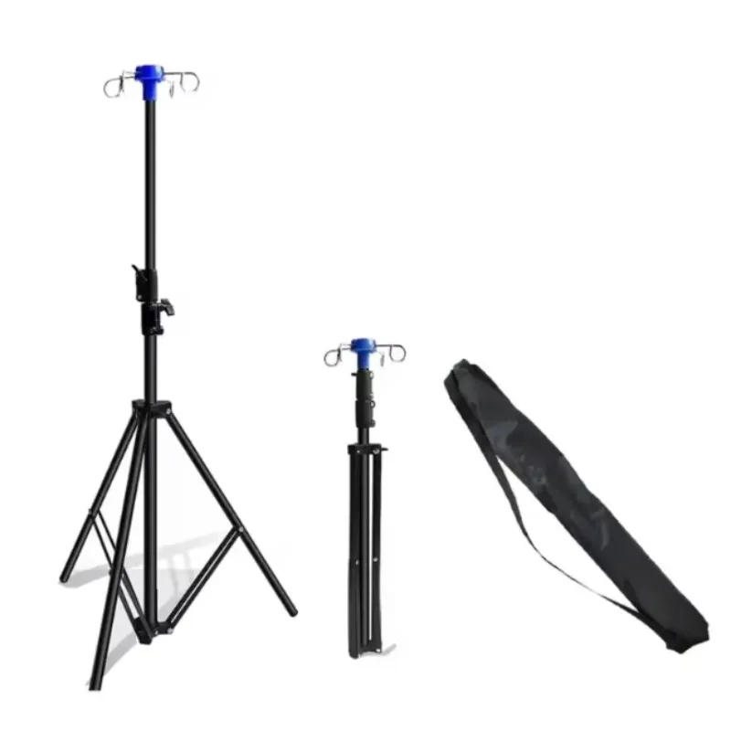 

Portable Foldable Tripod Infusion Stand IV Pole Hospital Clinic Use Hanging Bottle Drip Stand
