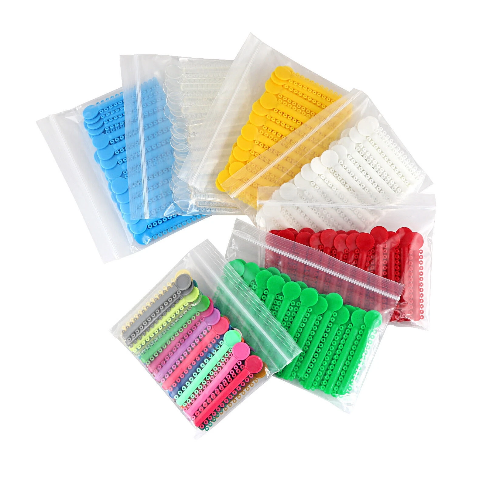 1040PCS/40Sticks Dental Kieferorthopädische Elastische Ligatur Krawatten für Hosenträger Bunte Ligatur Module Ortho Behandlung Werkzeuge – Detail 10