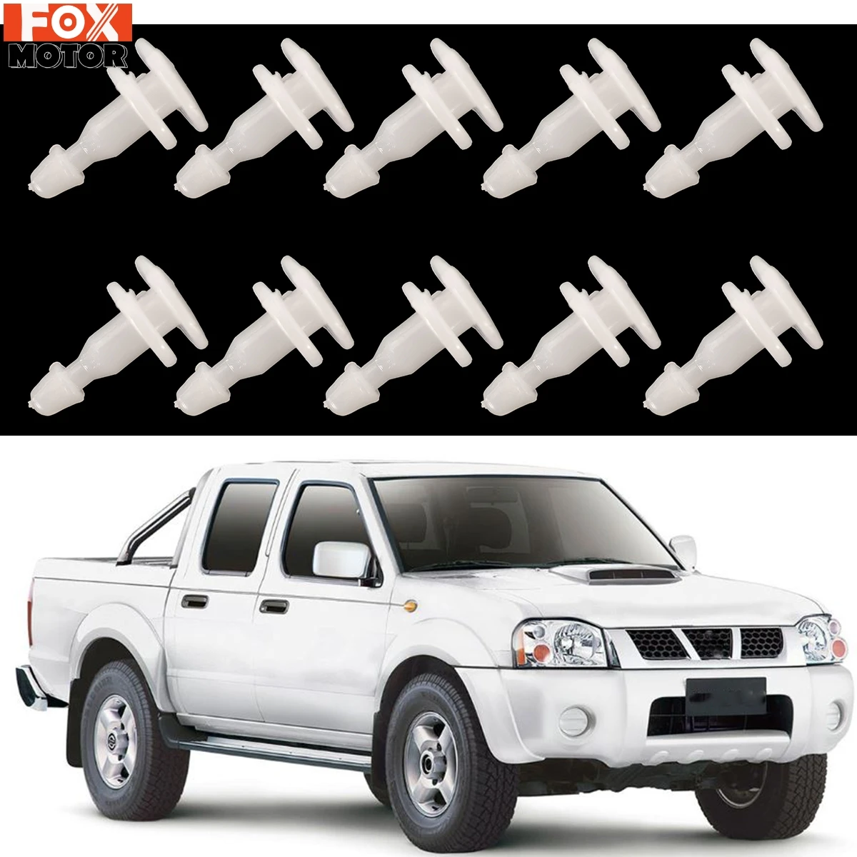 10pc Wheel Arch Fender Flare Clips Fastener For Nissan Navara D22 Patrol GU