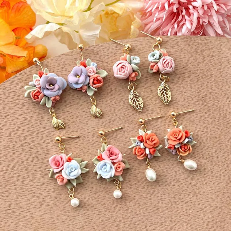 Mini Flower Leaf Petal Polymer Clay Cutters Clay Cutting Molds DIY Hand Tools Polymer Clay Tools Earrings Jewelry Makings