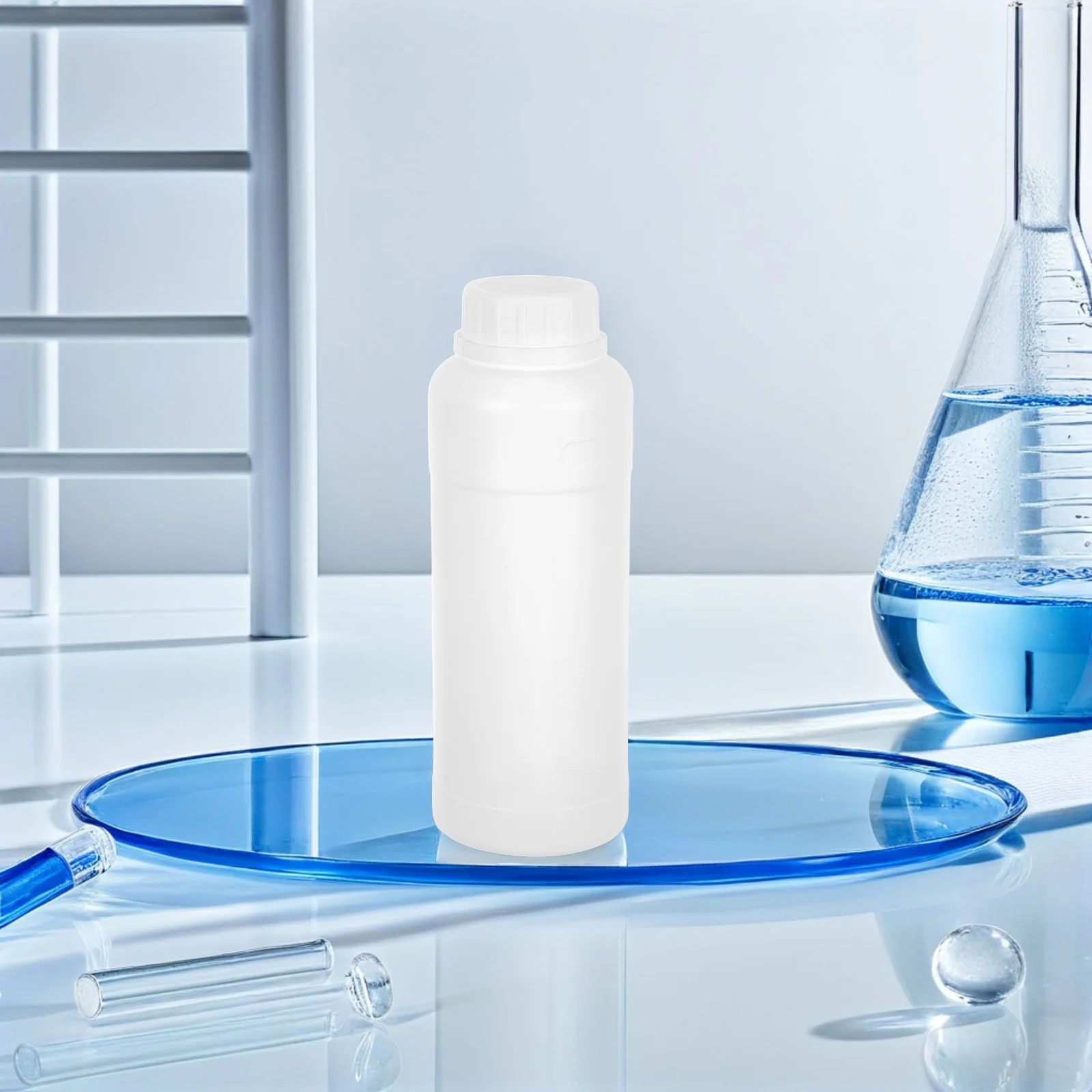 

10Pcs Laboratory Chemical Storage Bottles Sealing Cap Wide Mouth Pe Plastic Reagent Containers Leak Proof for Liquid Samples