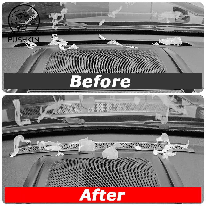 For Haval H9 MKII 2ND 2024 2025 2026 Car Stainless Steel instrument panel  Air Filter Clean Air Inlet Protective Accessories