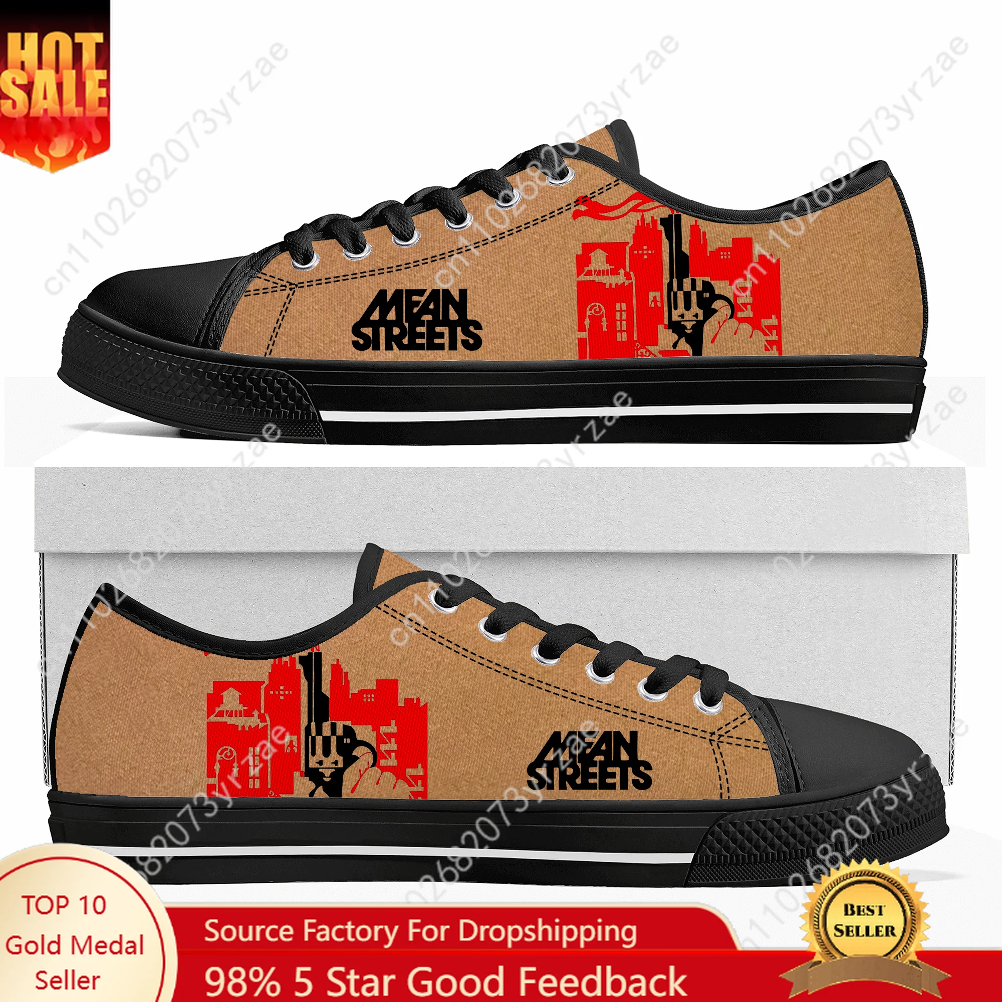 

Mean Streets Low Top High Quality Sneakers Men Women Teenager Canvas Sneaker Casual Personalized Patterns Shoe Customize Shoes