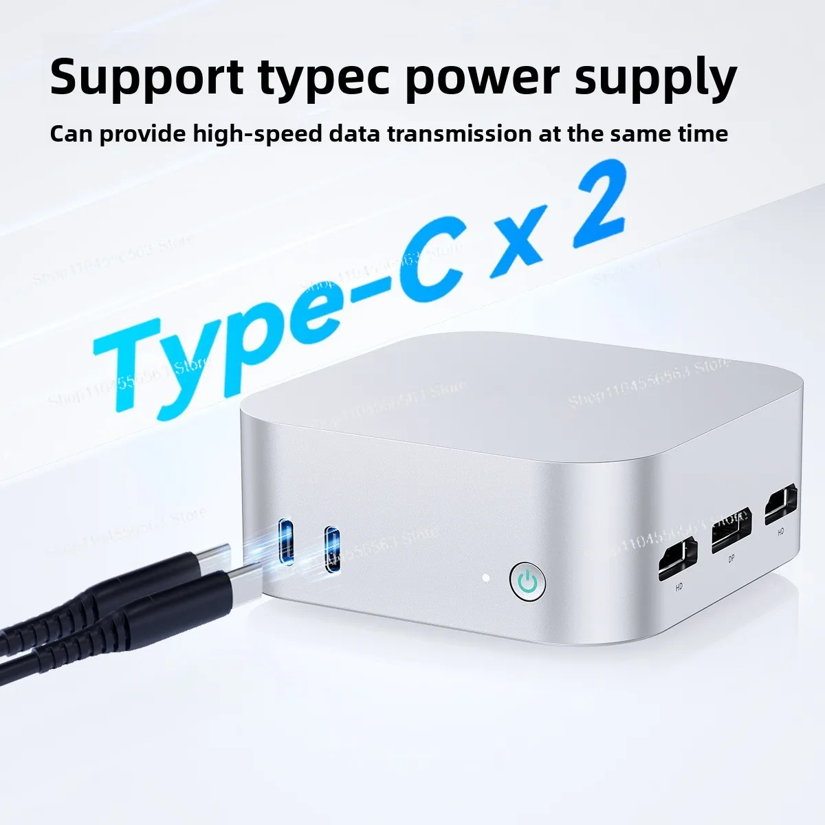 N150 Mini PC, Triple 4K Display Output Compact Desktop Computer for Business Office and Portable Use