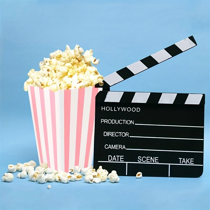 12pcs/pack, Pink Paper Popcorn Boxes, Striped Polka Dot Candy Box For Party Favor Great For Home Movie Theater Carnival view 4