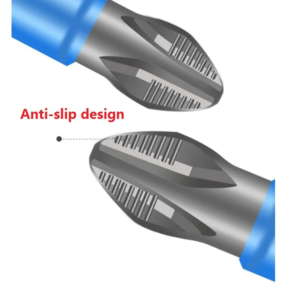 Accessories Screwdriver Bit Set 1/5 Pcs 1/5x Alloy Steel Double-end PH2 Hex Shank Insulated Non-slip Power Tool