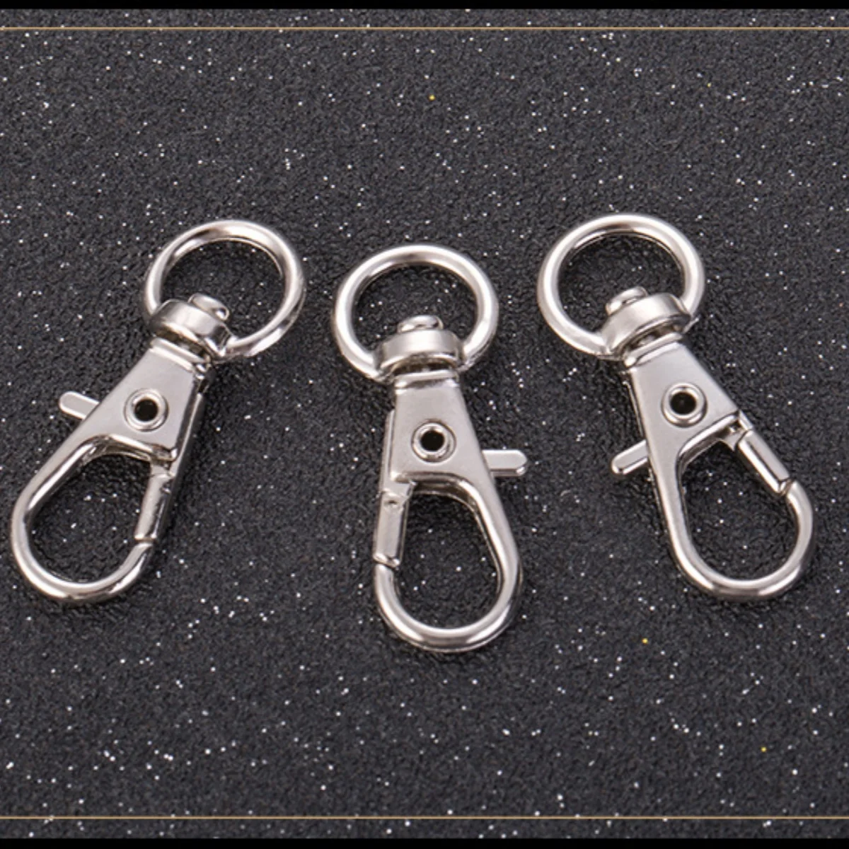 10pcs/lot Split Key Ring Swivel Lobster Clasp Connector For Bag Belt Dog Chains DIY Jewelry Making image 4