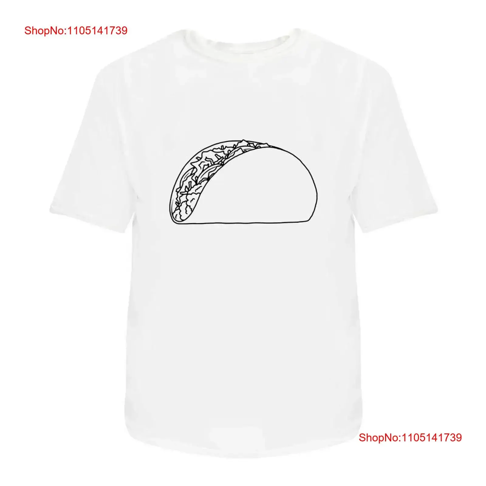 تي شيرت "تاكو اللذيذ" 100 قطن S XXL TA051941 عتيق مغسول أنيق أوم قليلاً للارتداء اليومي مريح