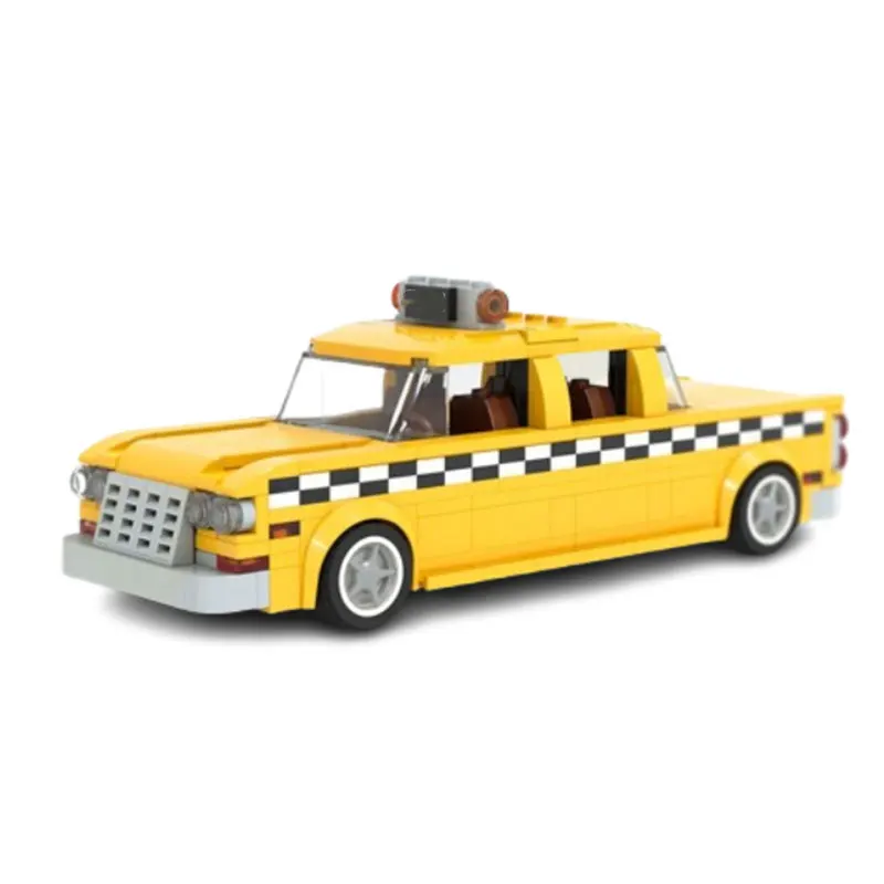 

Набор из 510 деталей: конструктор MOC в стиле ретро — классическая модель такси, городской транспорт, игрушка, подарок