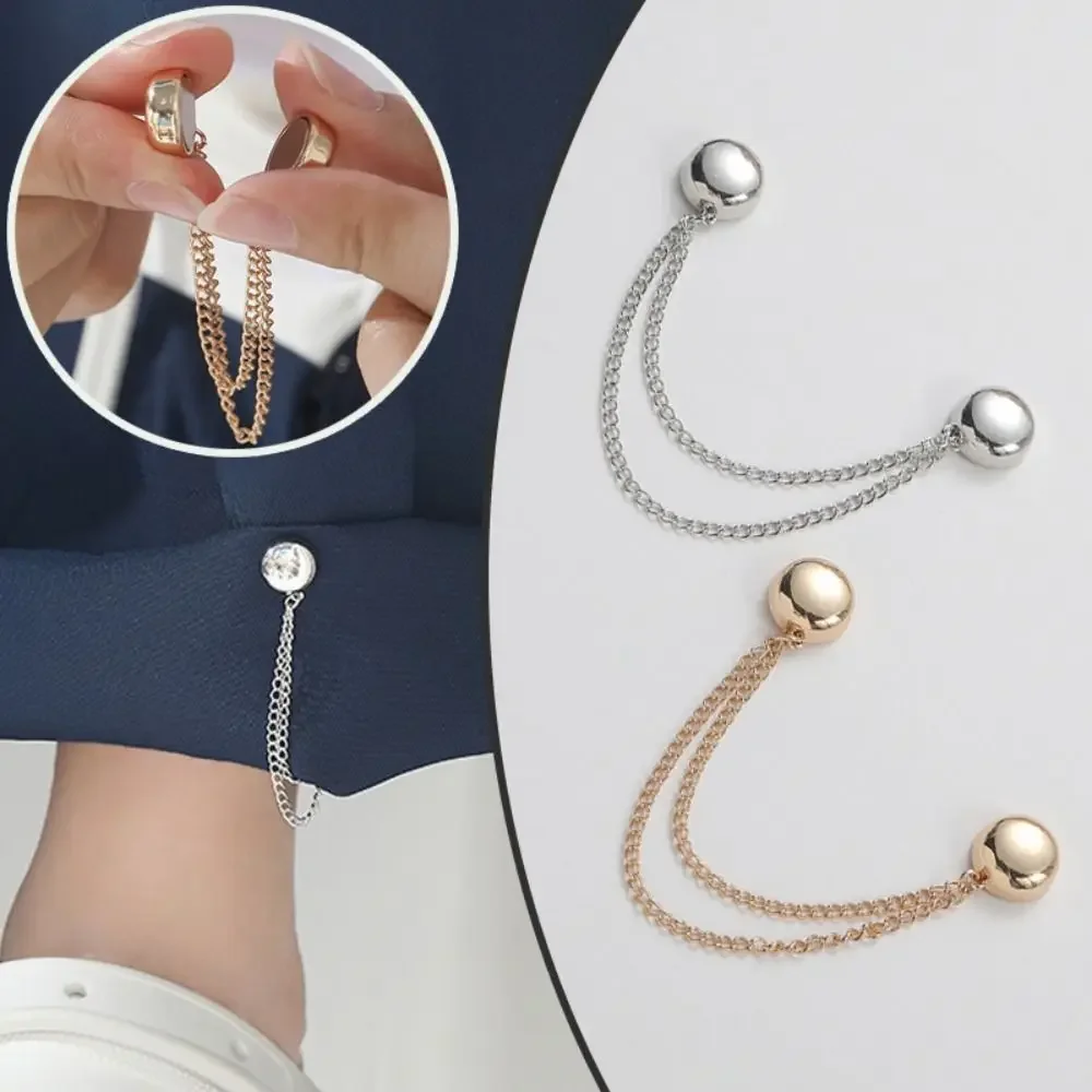 1 Piece Exquisite Chain Brooch Buckle Alloy DIY Sewing Hooks Strong Magnetic Brooch High Quality Change Shorts Legs Buckle