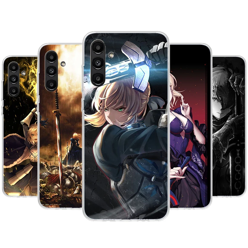 Fate Zero Stay Night Saber Phone Case For Samsung Galaxy A55 A54 A53 A52 A15 A14 A13 A12 A35 A34 A33 A32 A25 A24 A23 A22 A04S A0