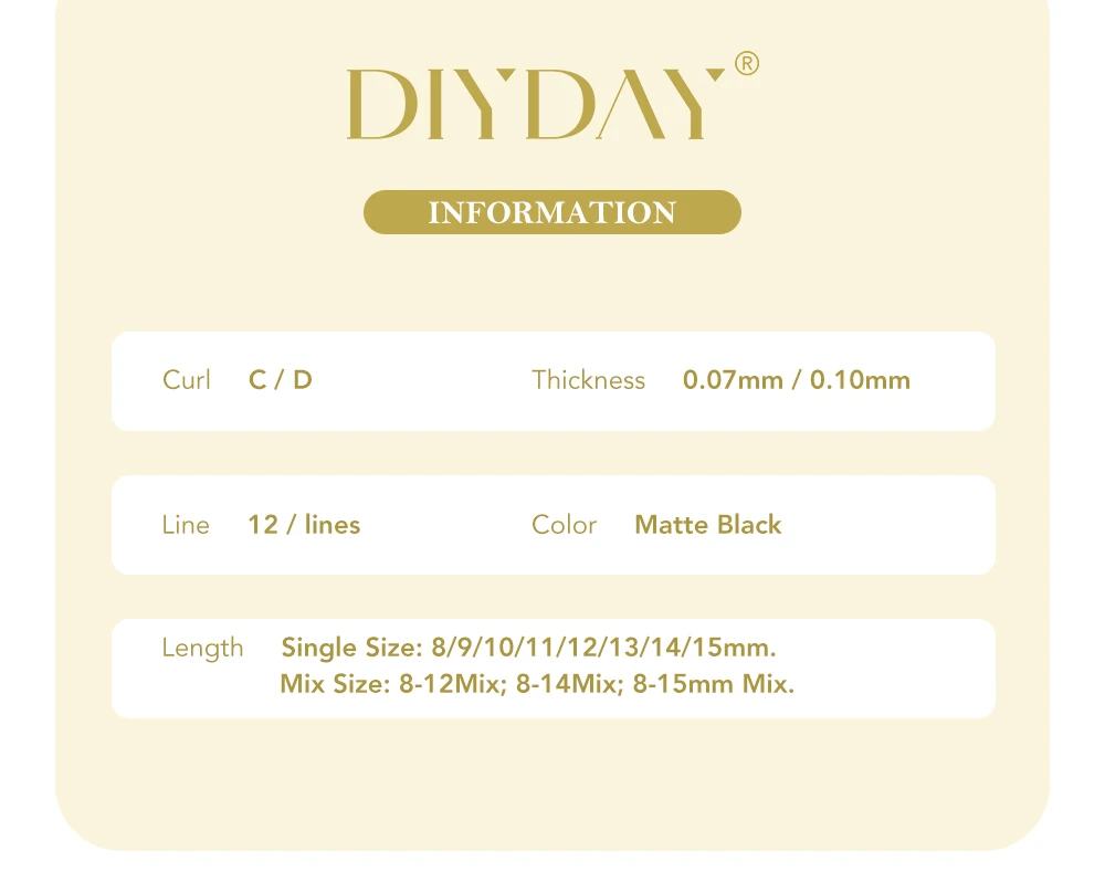 DIYDAY Y SHAPED FALSE EYELASH EXTENSION