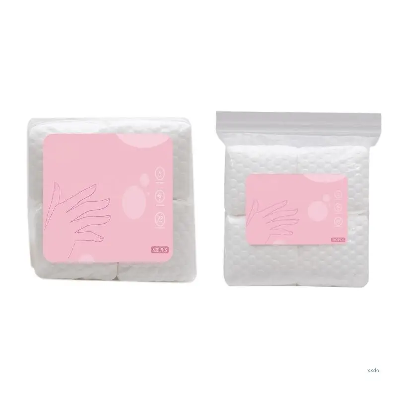 Convenient Pearls Textured Nail Art Remover Cotton 200/500 Sheet Gentle on Nails for Beauty Salons and Home Use