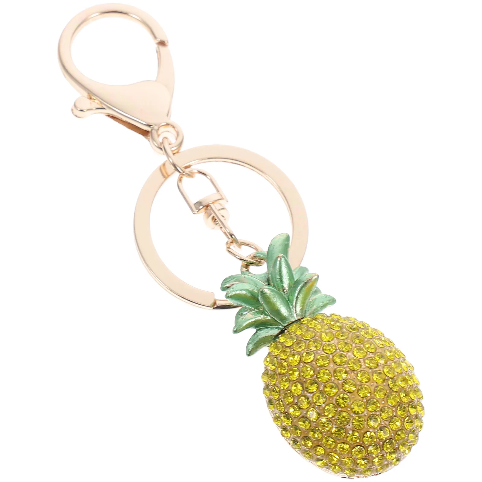 Bag Charm Crystal Charms for Bags Decorative Keychain Backpack Car Pendant Cute Fashion Decorations Keychains Pineapple