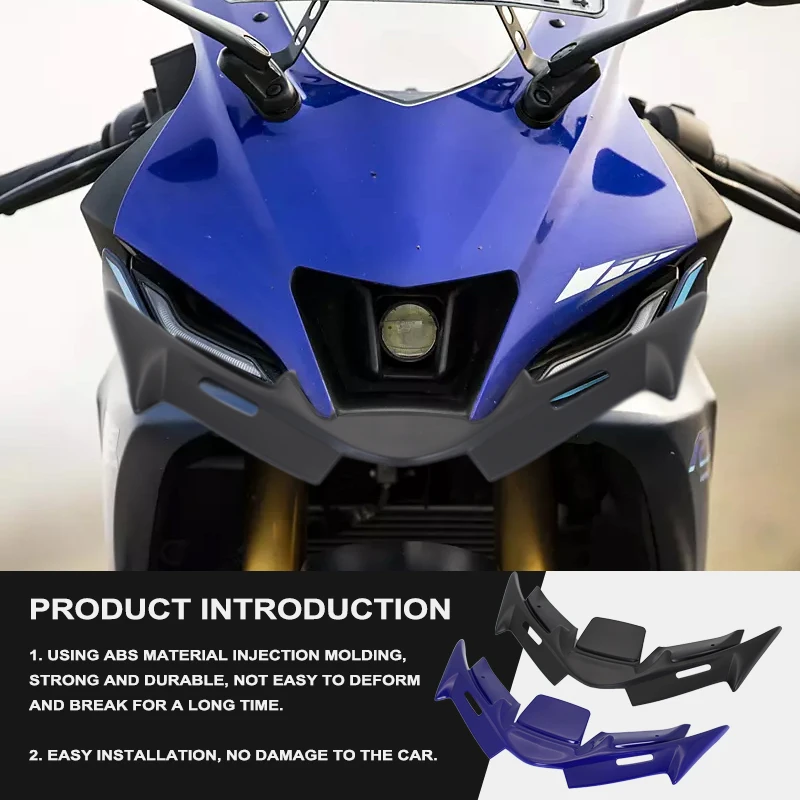New Winglet Front Fairing Wing Guard Cover Decoration Winglets For YAMAHA YZF-R15 V4 YZF R15 V4 R15M 2021 2022 2023 Motorcycle