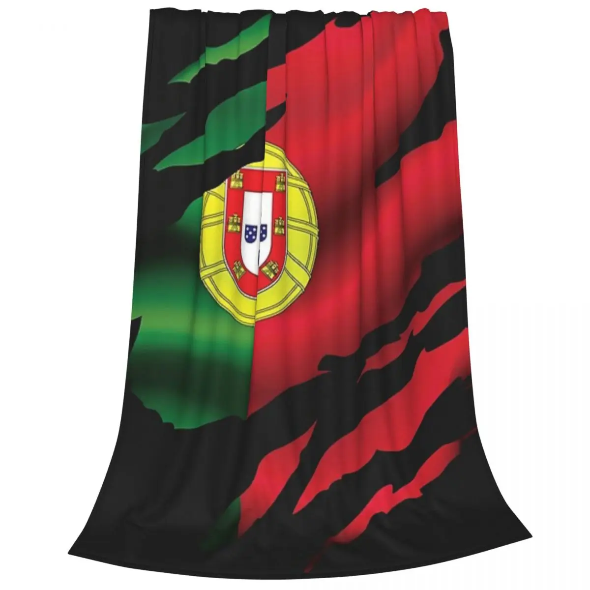 Flag Of Portugal Blankets Fleece Warm Sofa Throw Blankets For Home Bedroom Outdoor Throws Bedspread Quilt