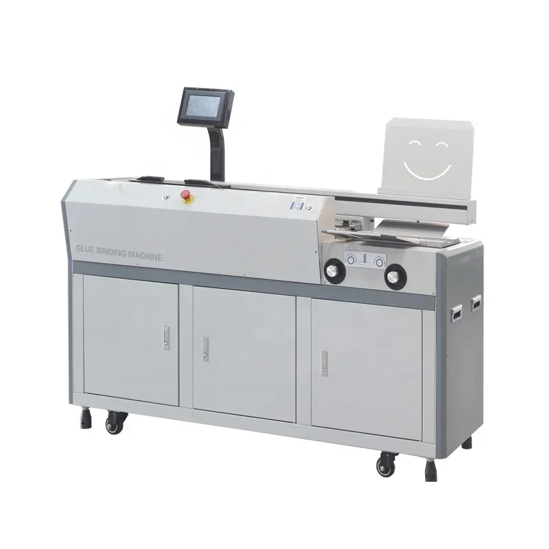 TC60A3 Perfect Book Paper Glue Binding Machines Two Rollers With Side Glue