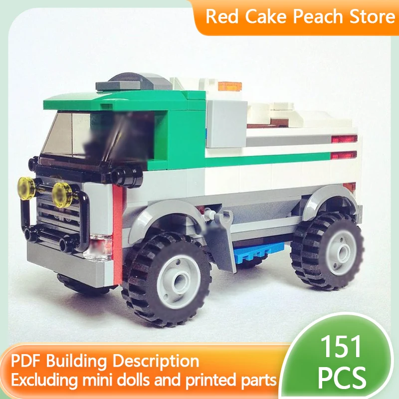 

Модель скоростного гоночного автомобиля MOC, строительные кирпичи, классический грузовик Dakar, модульная технология, детские праздничные подарки, сборка игрушек, костюм